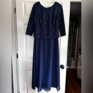 Size 8 Mother of the Bride navy dress
